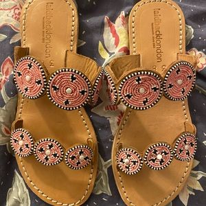 Laidback London Leather Sandal Baby Pink Maasai
